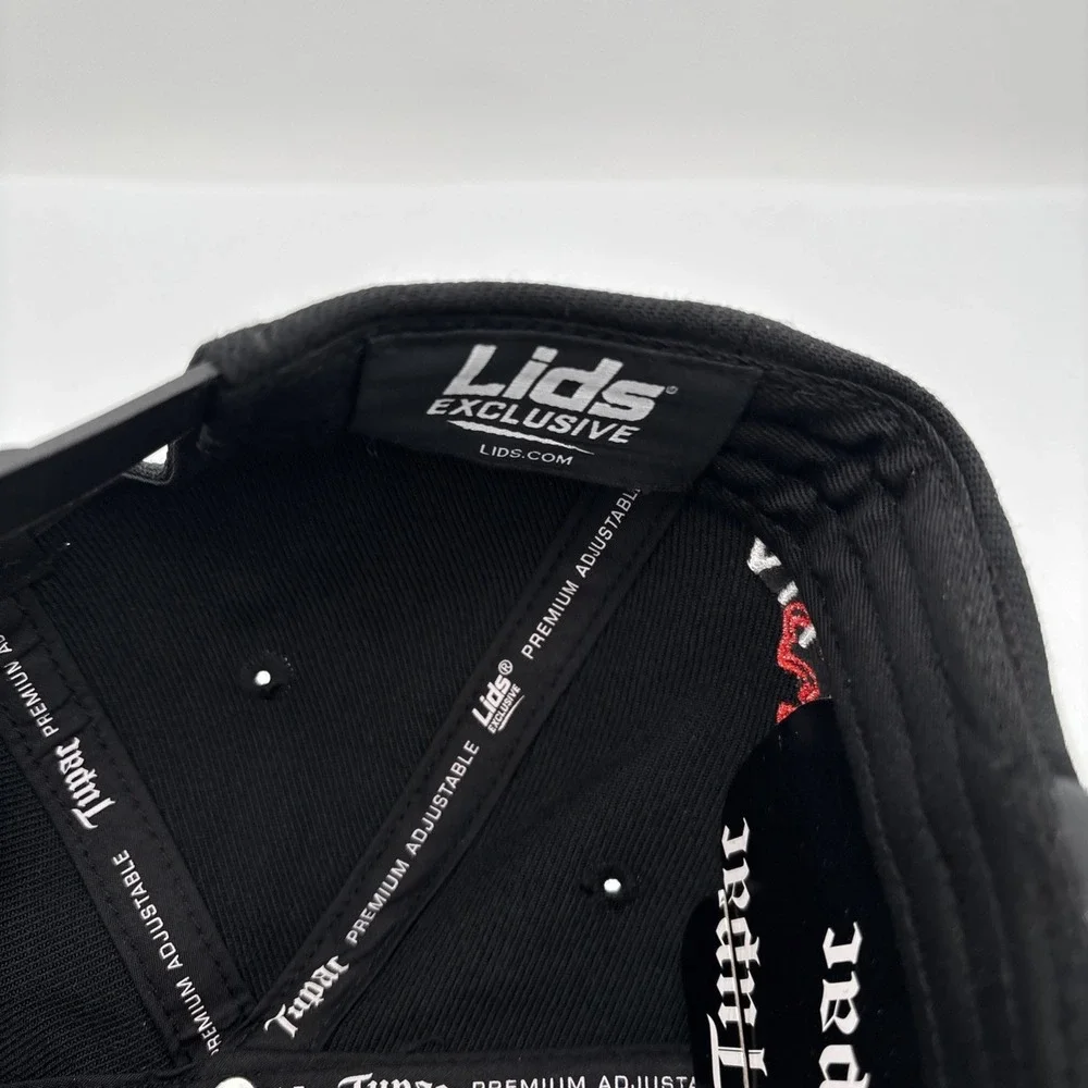 2pac 90s Embroidered Mesh Snapback Trucker Hat Black Lids Exclusive Retro Cap